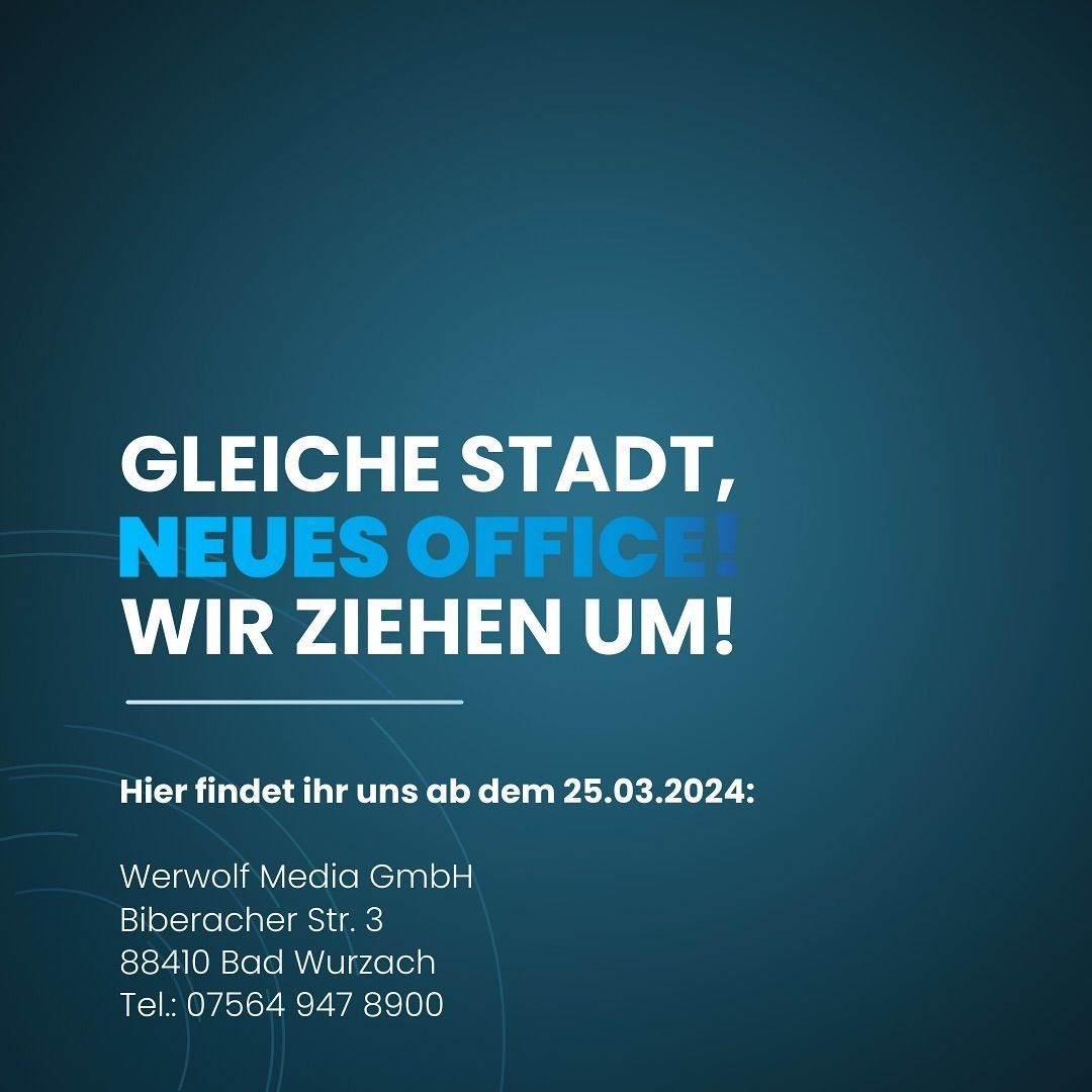 Gleiche Stadt, neues Office! 🏢📦 Ab dem 25. März…